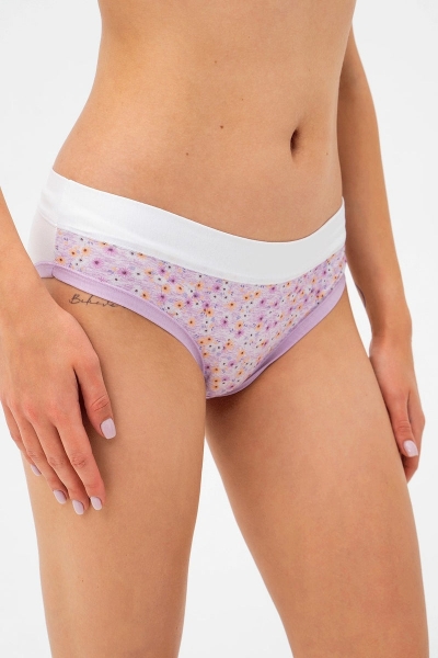 Трусики слип с принтом 5992d violet