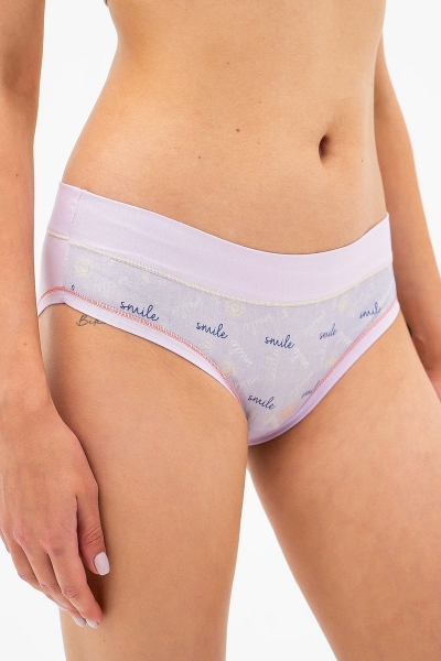 Трусики слип с принтом 6115sd light violet