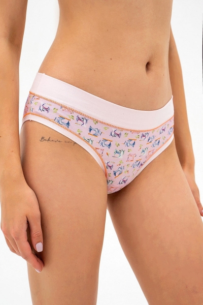 Трусики слип с принтом 6266d rose