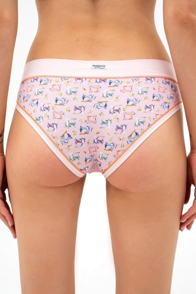 Трусики слип с принтом 6266d rose