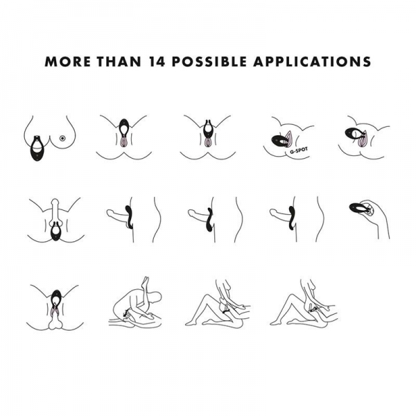 Вібратор для пар Satisfyer Endless Joy чорний, 3 незалежні мотори, багатофункціональний Вібратор для пар Satisfyer Endless Joy чорний, 3 незалежні мотори, багатофункціональний