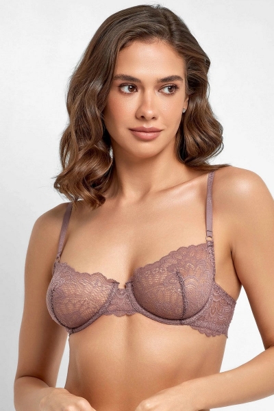 Бюстгальтер з мережива 8169-057 coffee0