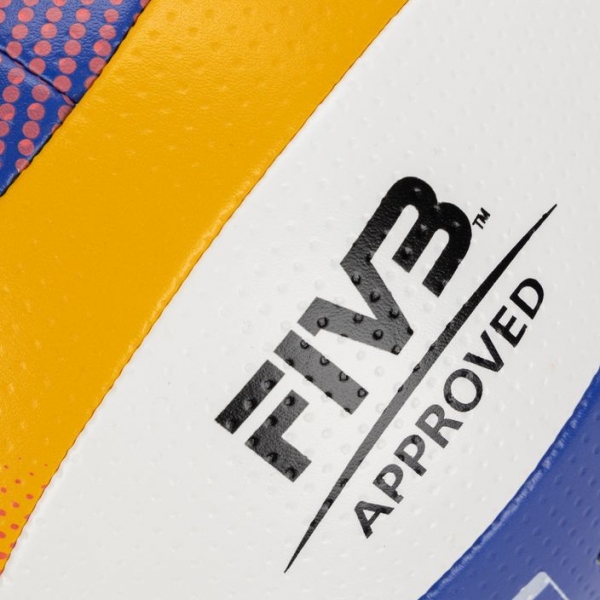 М'яч для пляжного волейболу Mikasa BV550C білий/синій/жовтий, розмір 5 3