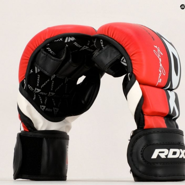 Рукавиці грепплінгові RDX Grappling Glove REX T6 Plus red 8