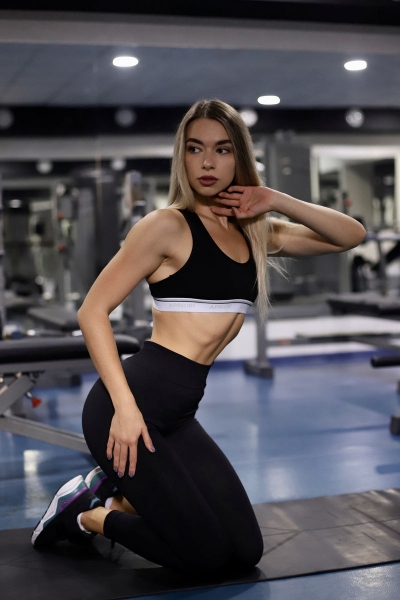 Бавовняний топ AU-0234 Sport black6