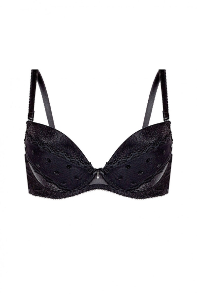 Бюстгальтер push-up в горошок 319 Nero6