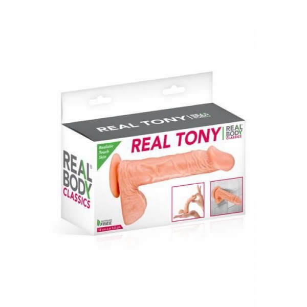 Фалоімітатор Real Body - Real Tony Flash, TPE, діаметр 3,5 см Фалоімітатор Real Body - Real Tony Flash, TPE, діаметр 3,5 см
