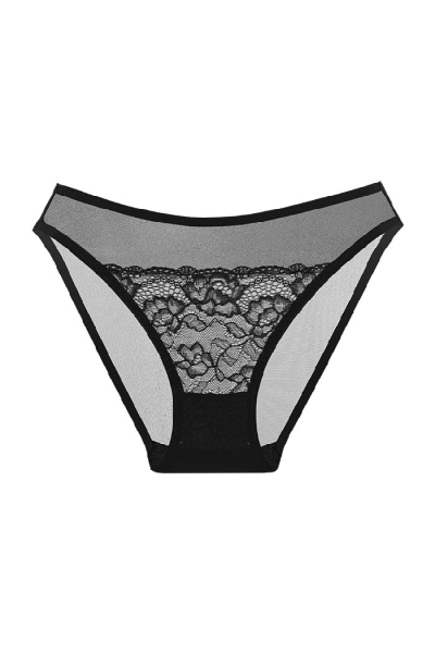 Трусики сліпи з мереживом 04.2027 black