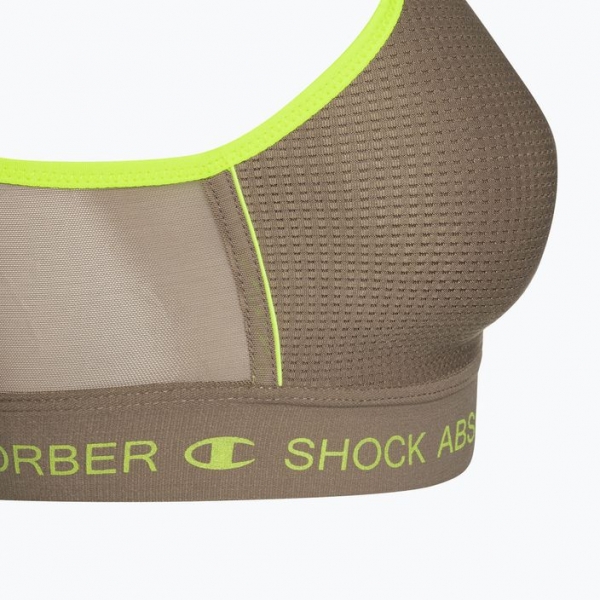 Бюстгалтер Shock Absorber Ultimate Run Bra Padded grey/lemon 3