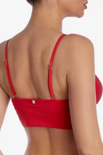 Бра-топ у рубчик Кастела БМ44 red2