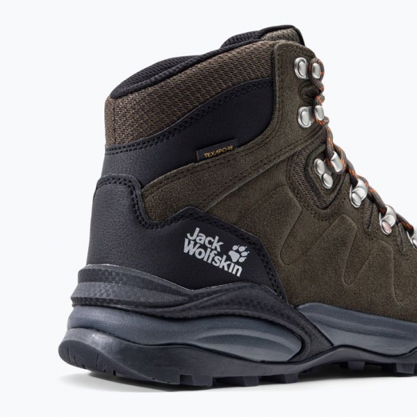Черевики для трекінгу чоловічі Jack Wolfskin Refugio Texapore Mid khaki/phantom 4049841 8