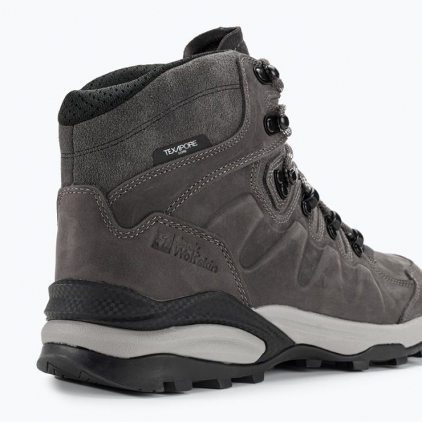 Чоловічі трекінгові черевики Jack Wolfskin Refugio Prime Texapore Mid slate grey 9