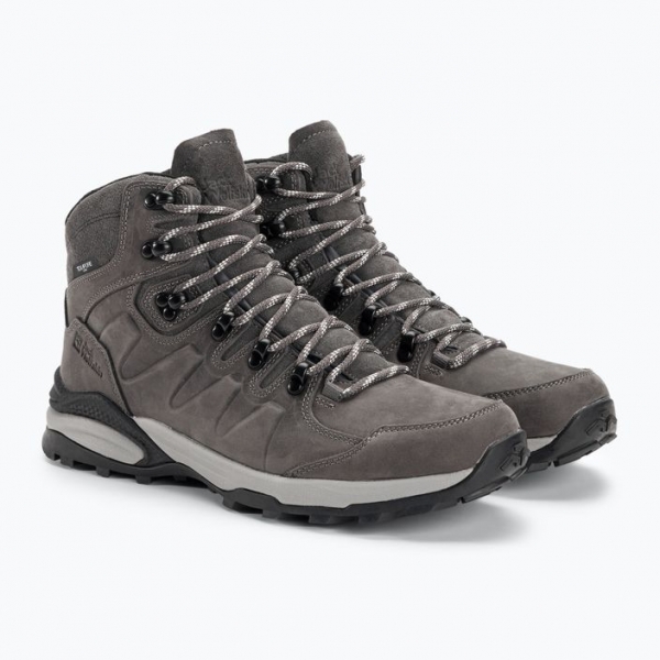 Чоловічі трекінгові черевики Jack Wolfskin Refugio Prime Texapore Mid slate grey 4
