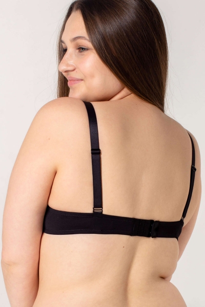 Гладкий бюстгальтер з мікрофібри SLZ24001108/108BC black2