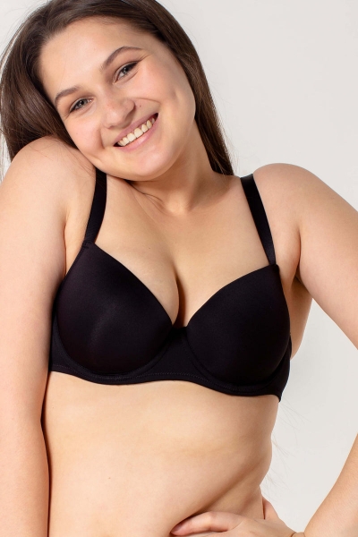 Гладкий бюстгальтер з мікрофібри SLZ24001108/108BC black6