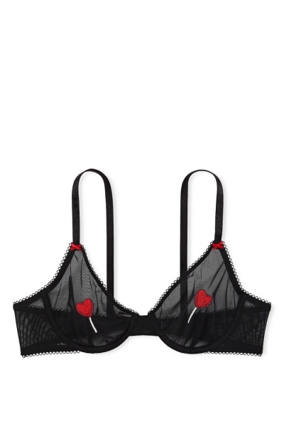 Комплект білизни із вишивкою 610184491 black