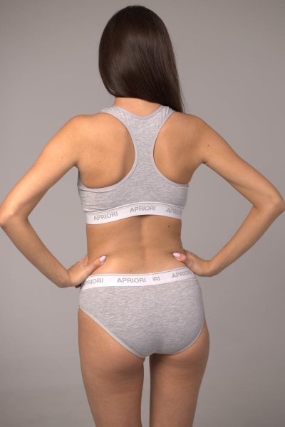 Комплект белья с логотипом Sport AU-200139 gray