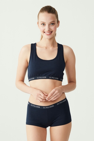 Комплект белья с топом 65003 dark blue