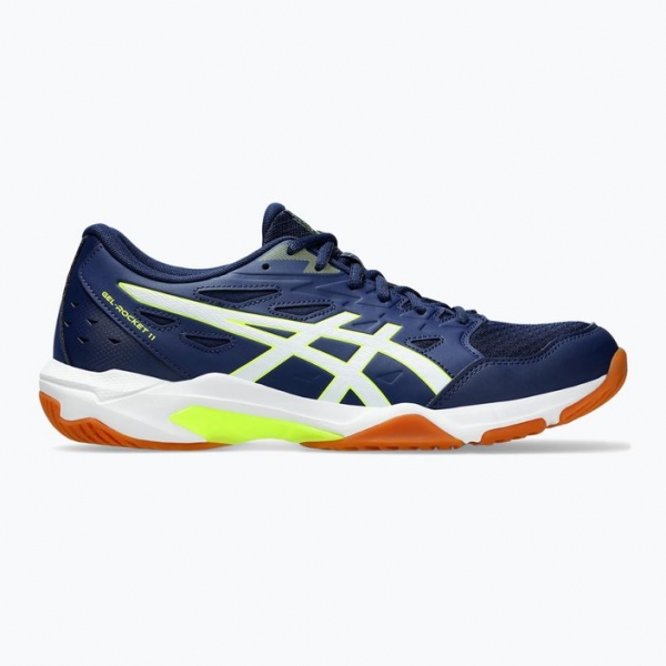 Кросівки чоловічі ASICS Gel-Rocket 11 blue expanse/safety yellow 8