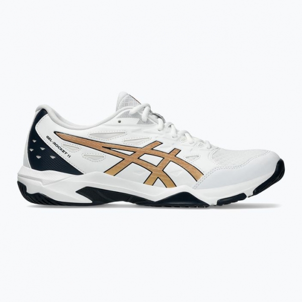 Кросівки чоловічі ASICS Gel-Rocket 11 white/pure gold 8