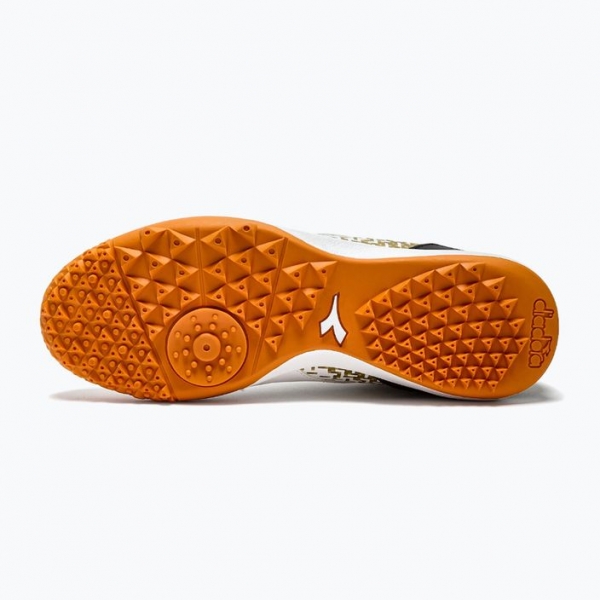 Кросівки футбольні чоловічі Diadora Maximus Elite R TFR white/chili pepper/russet orange 4