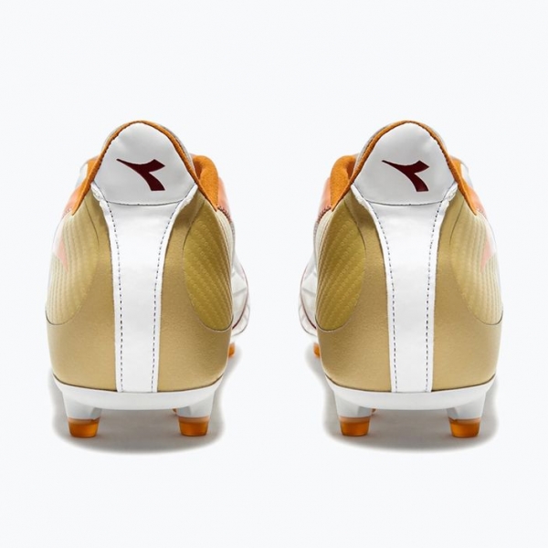 Кросівки футбольні чоловічі Diadora Maximus LT SLP12 white/chili pepper/russet orange 2