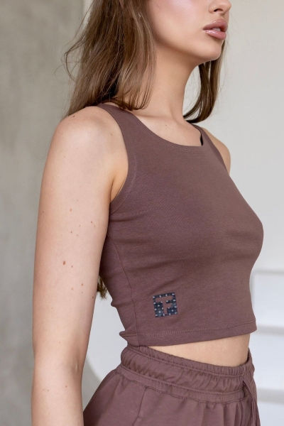 Майка-топ у рубчик N9-RB57