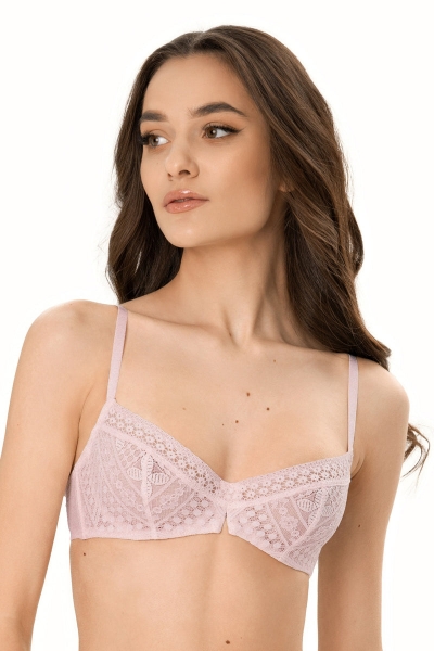 М'який мереживний бюстгальтер 1430/70 Elza powder0