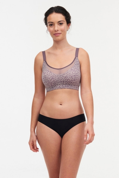 Спортивний бюстгальтер з принтом 15M2 Cotton Comfort Dark Leo4