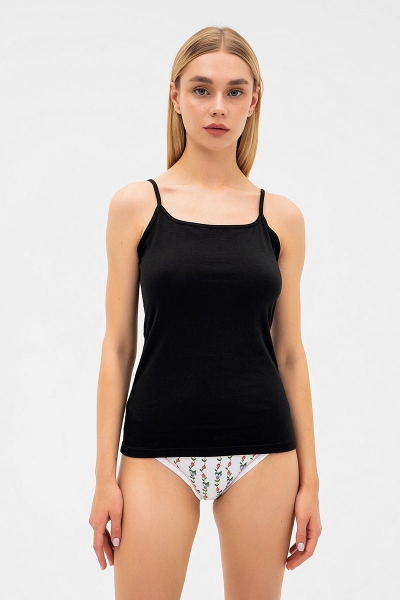 Хлопковая майка на тонких бретелях Veronica