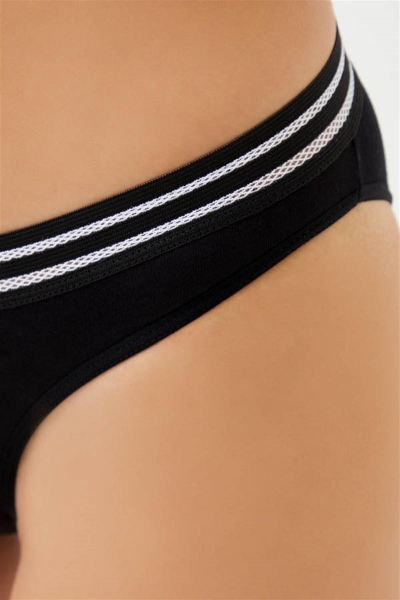 Хлопковые трусики слип CH0338 black