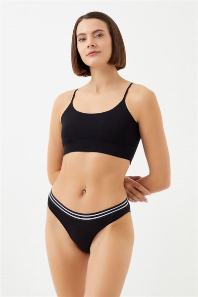 Хлопковые трусики слип CH0338 black