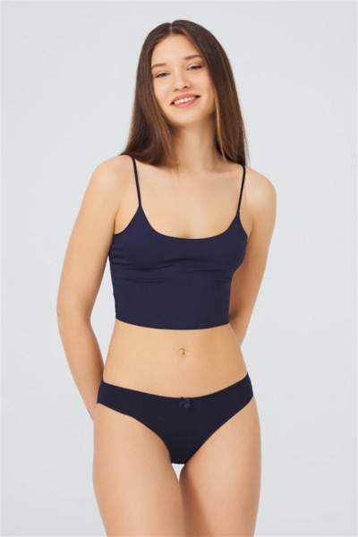 Хлопковые трусики слип CH0849 navy blue