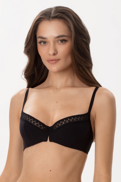 Мереживний бюстгальтер з м'якими чашками 1441/70 Esti black0