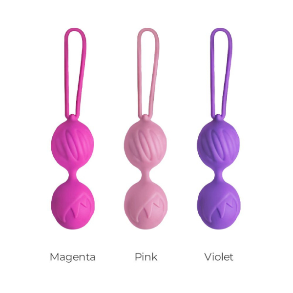 Вагінальні кульки Adrien Lastic Geisha Lastic Balls Mini Violet (S), діаметр 3,4 см, вага 85гр